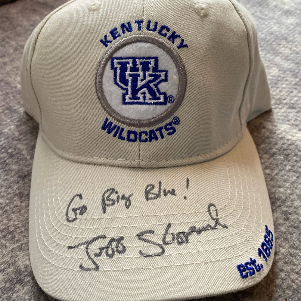 Kentucky Wildcats Autographed Hat Signed Jeff Sheppard Basketball UK Vintage NWT